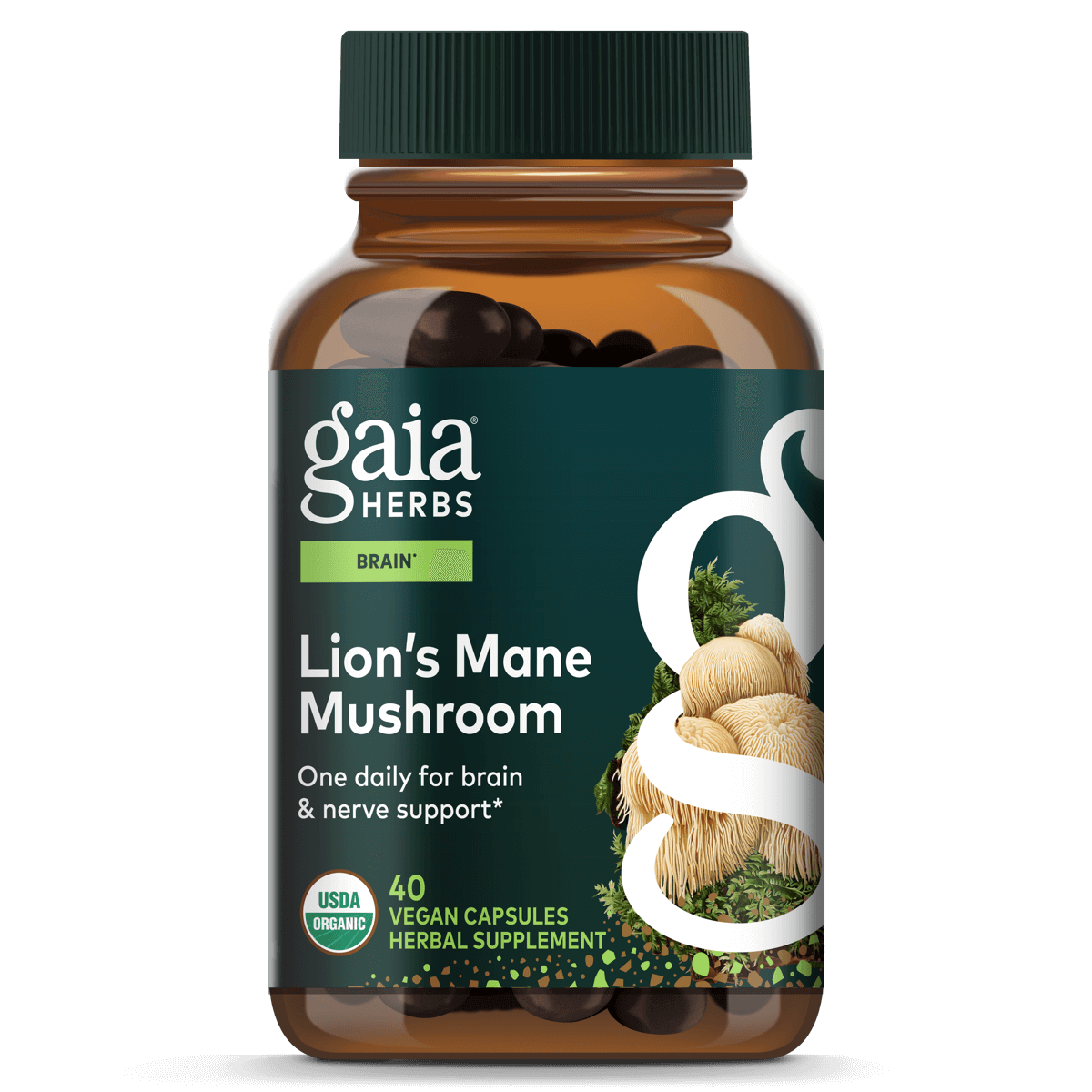 Gaia Herbs Lion's Mane Mushroom Capsules