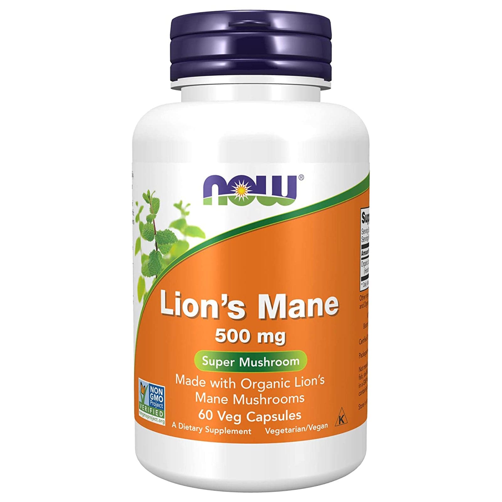 NOW Foods Lion's Mane 500 mg Veg Capsules