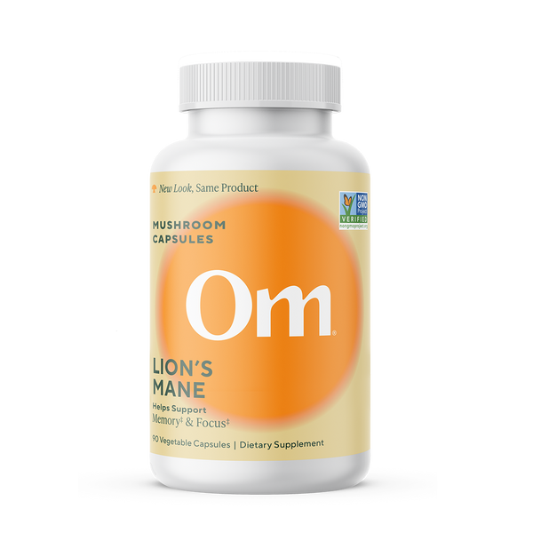 Om Mushroom Superfood Lion's Mane Mushroom Capsules